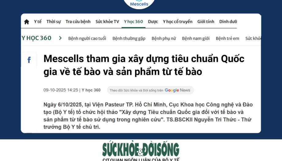 Mescells tham gia xây dựng tiêu chuẩn Quốc gia về tế bào và sản phẩm từ tế bào