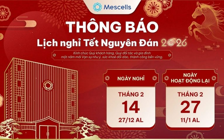 Lịch nghỉ tết nguyên đán 2026 Mescells