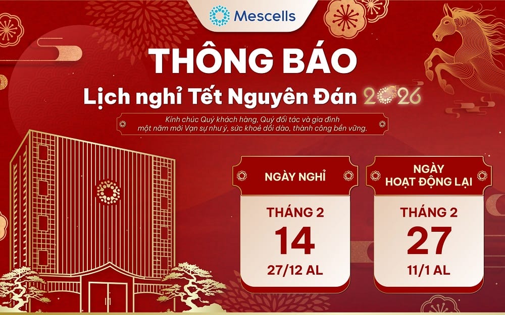 Lịch nghỉ tết nguyên đán 2026 Mescells