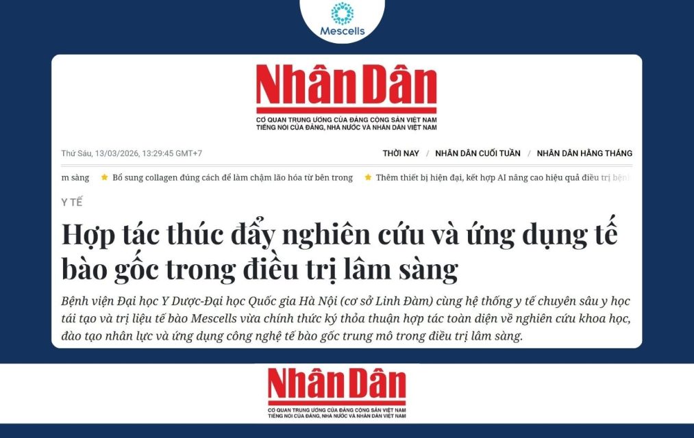 Hợp tác thúc đẩy nghiên cứu và ứng dụng tế bào gốc