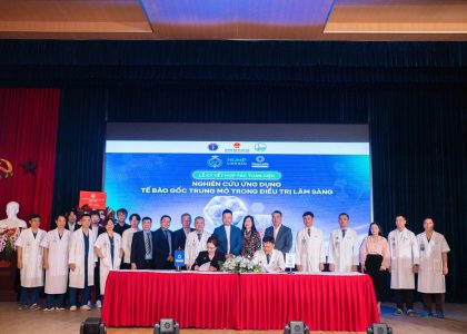 Lễ ký kết hợp tác toàn diện nghiên cứu ứng dụng tế bào gốc trung mô