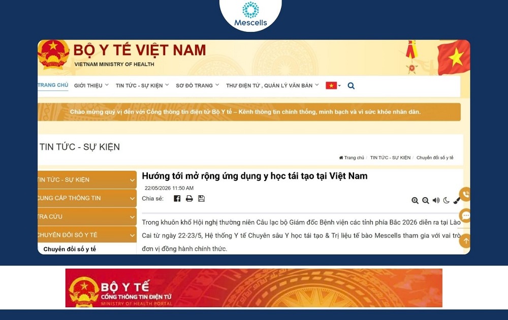 Mở rộng ứng dụng y học tái tạo tại Việt Nam