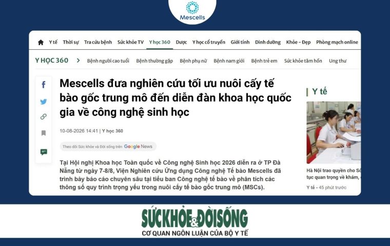 Mescells đưa nghiên cứu tối ưu nuôi cấy MSCs đến diễn đàn khoa học quốc gia 5