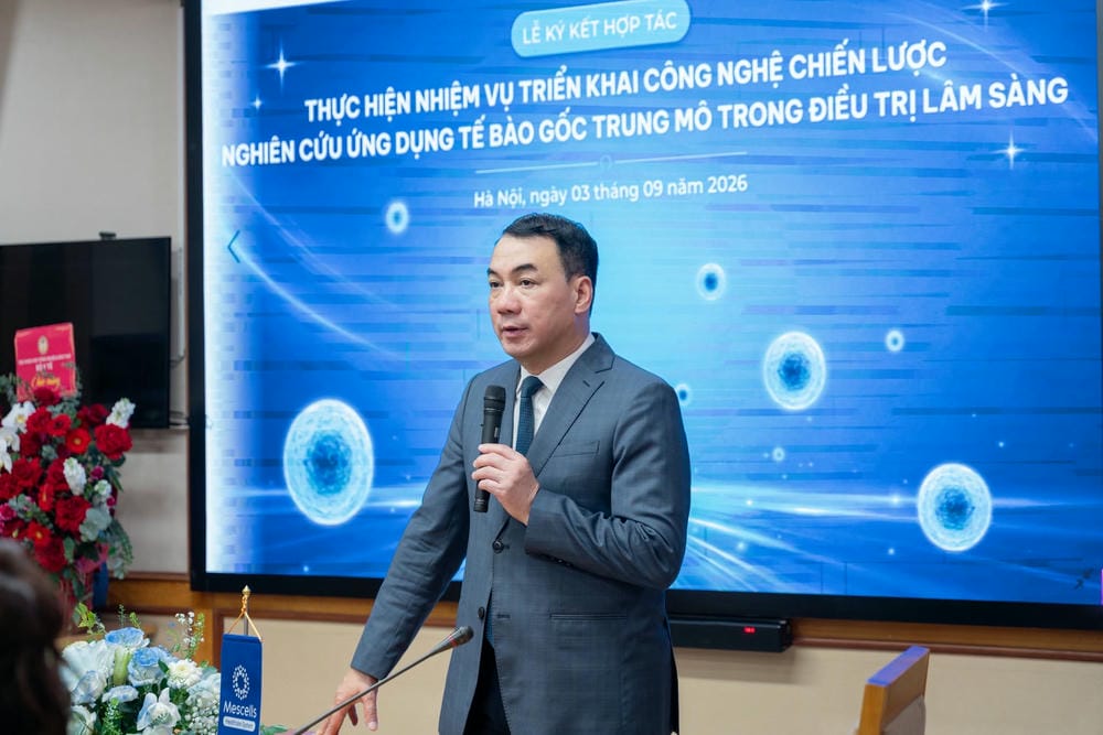 TS.BS. Nguyễn Ngô Quang – Cục trưởng Cục Khoa học Công nghệ và Đào tạo, Bộ Y tế phát biểu