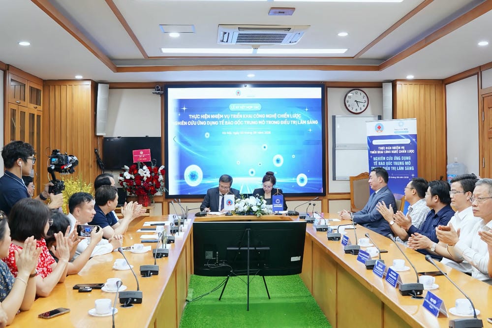 Mescells và Bệnh viện Hữu Nghị ký kết hợp tác nghiên cứu ứng dụng tế bào gốc trung mô trong điều trị lâm sàng