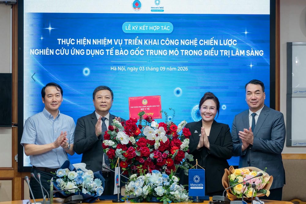 Mescells và Bệnh viện Hữu Nghị ký kết hợp tác 3