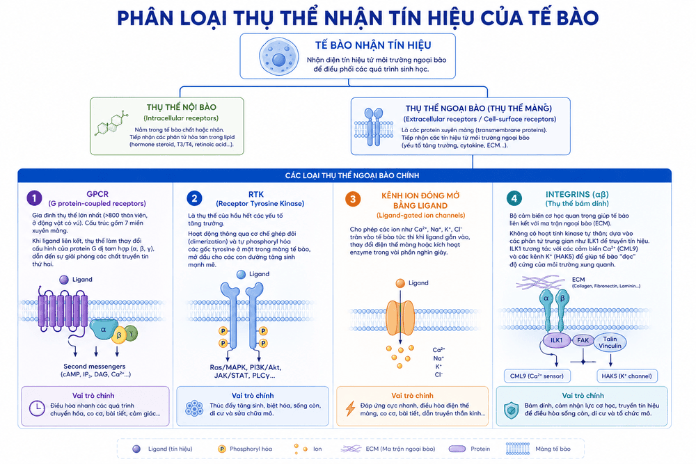 Phân loại thụ thể nhận tín hiệu