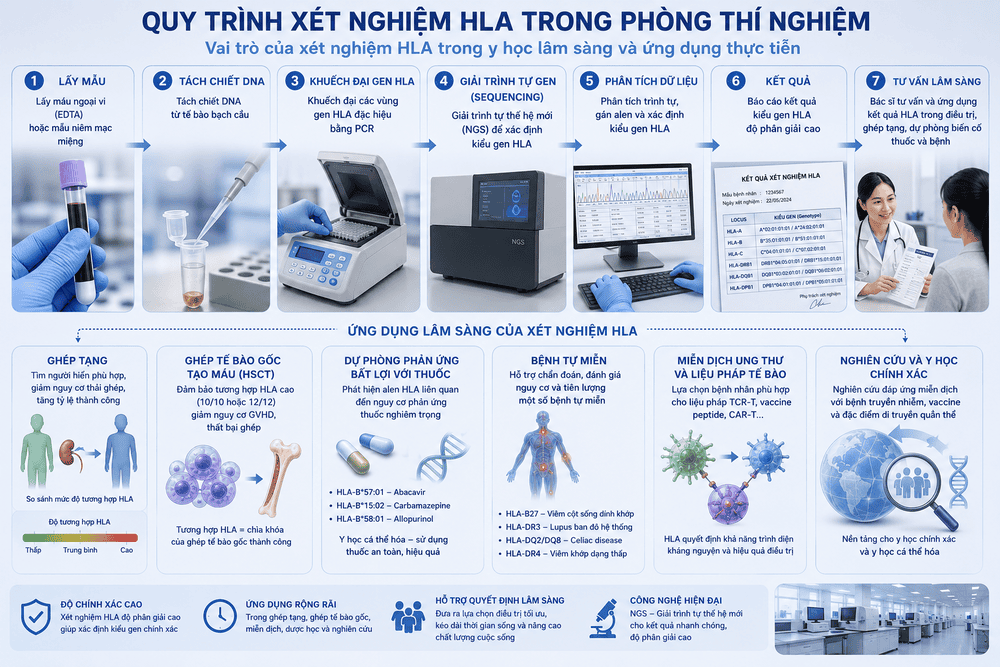 Quy trình xét nghiệm HLA