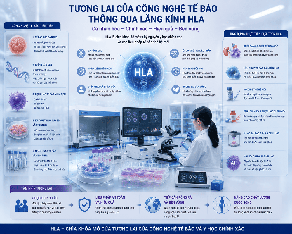 Tương lai của công nghệ tế bào thông qua lăng kính HLA