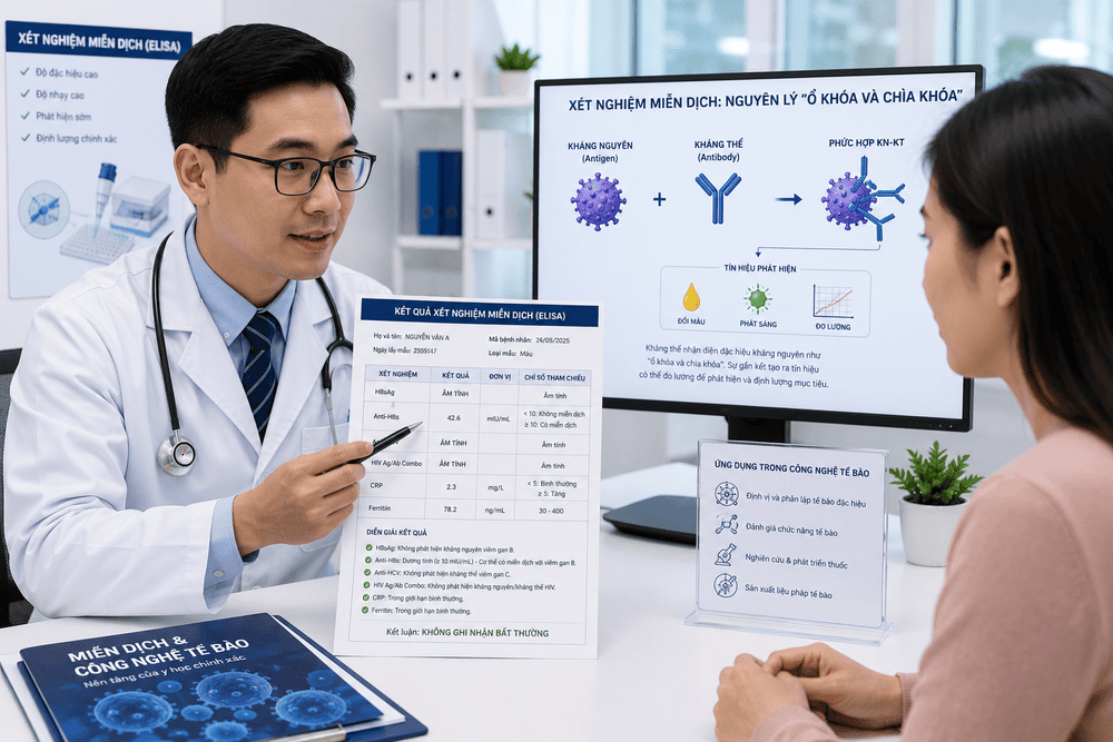 Xét nghiệm miễn dịch phổ biến