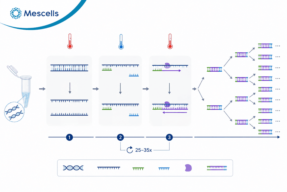 Cơ chế khuếch đại vật chất di truyền của công nghệ xét nghiệm PCR.